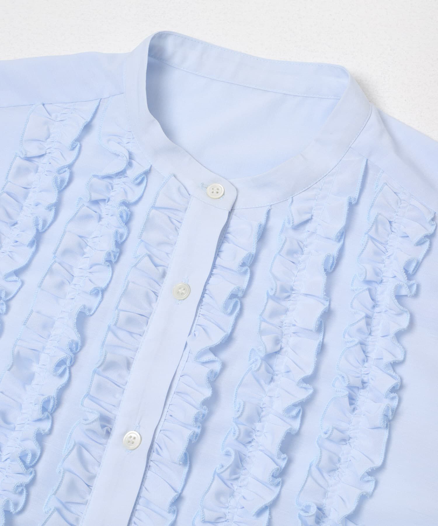 URBAN RESEARCH ROSSO「『WEB限定』フロントフリルデザインブラウス」|シャツ・ブラウス|