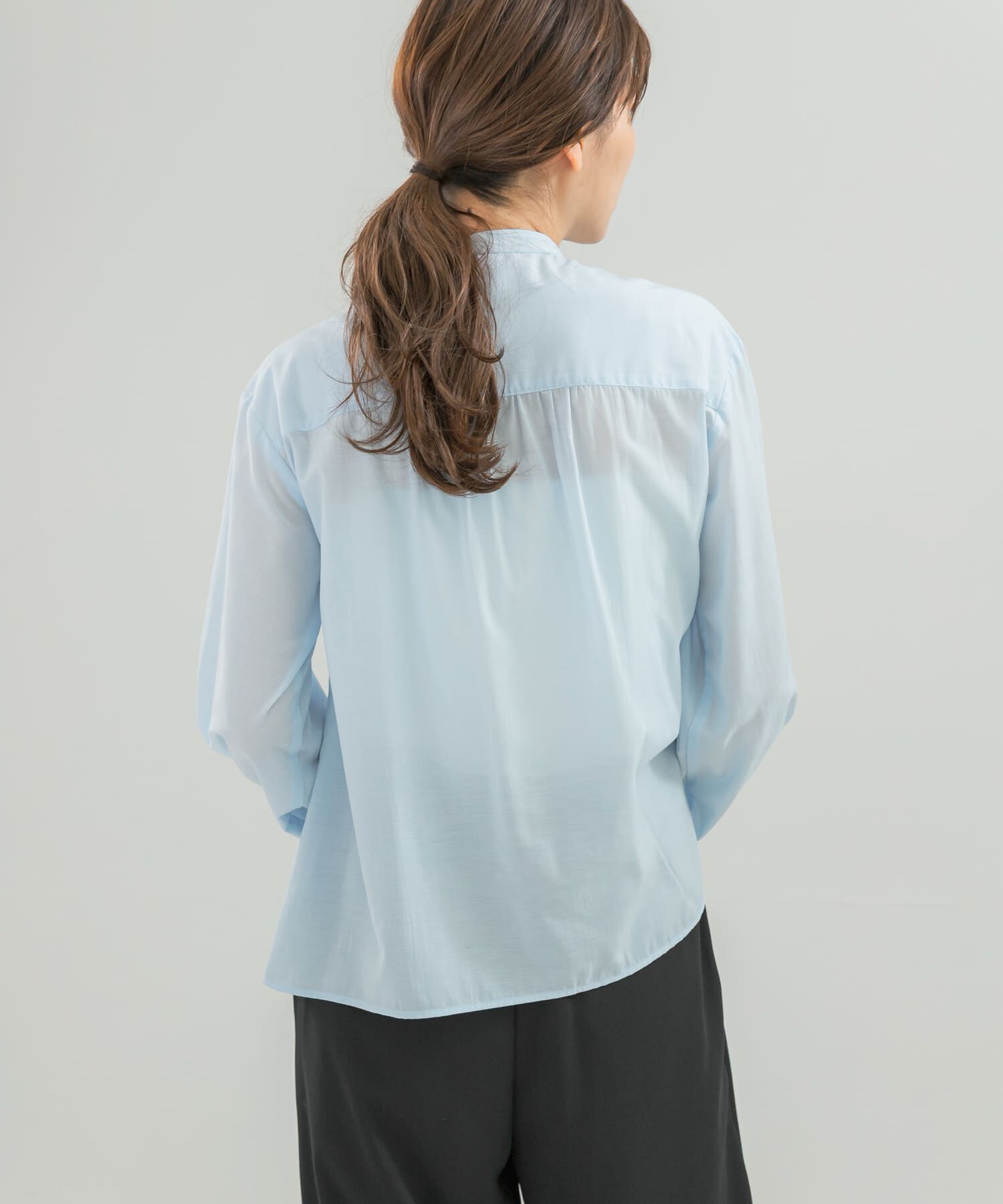 URBAN RESEARCH ROSSO「『WEB限定』フロントフリルデザインブラウス」|シャツ・ブラウス|