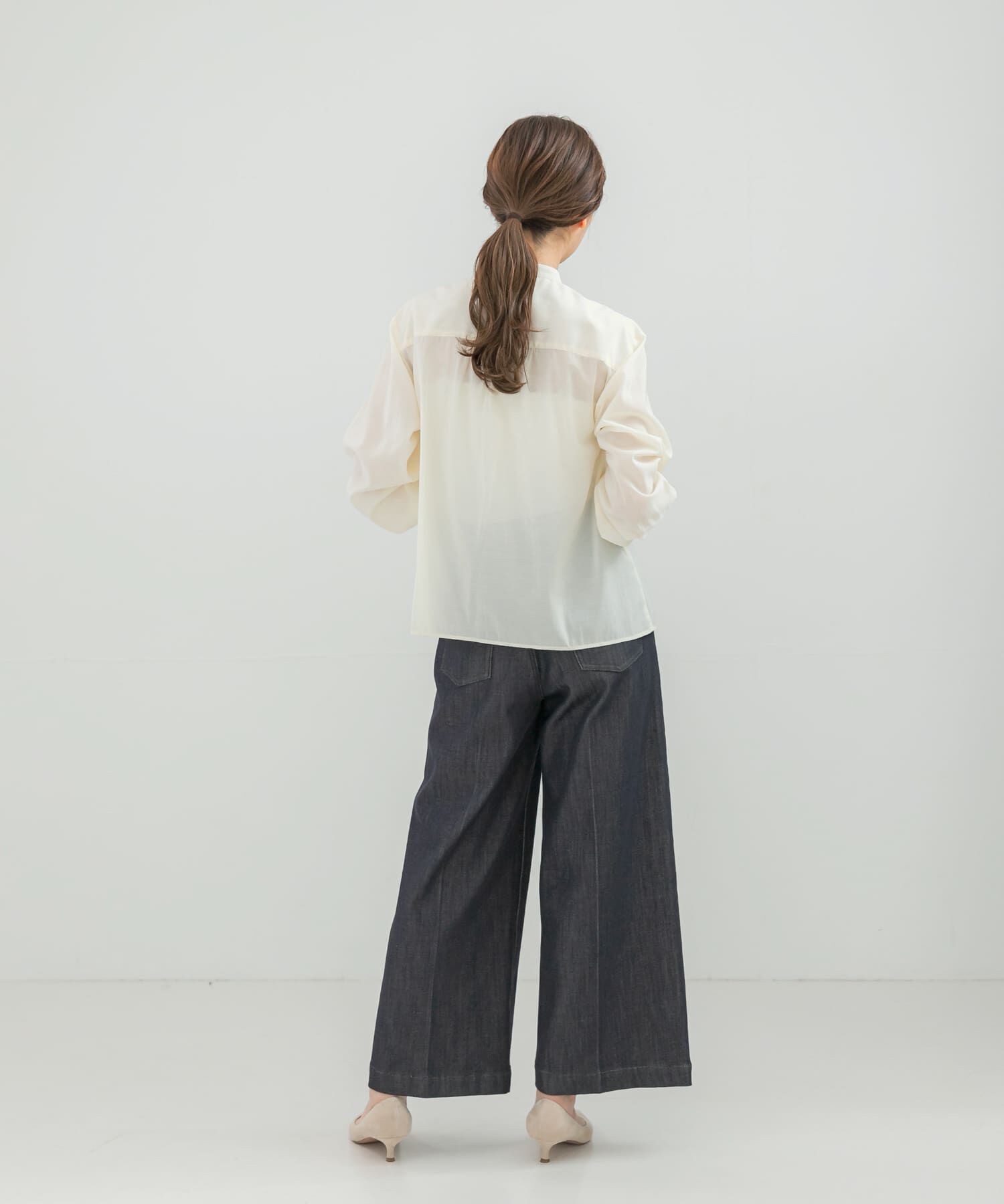 URBAN RESEARCH ROSSO「『WEB限定』フロントフリルデザインブラウス」|シャツ・ブラウス|