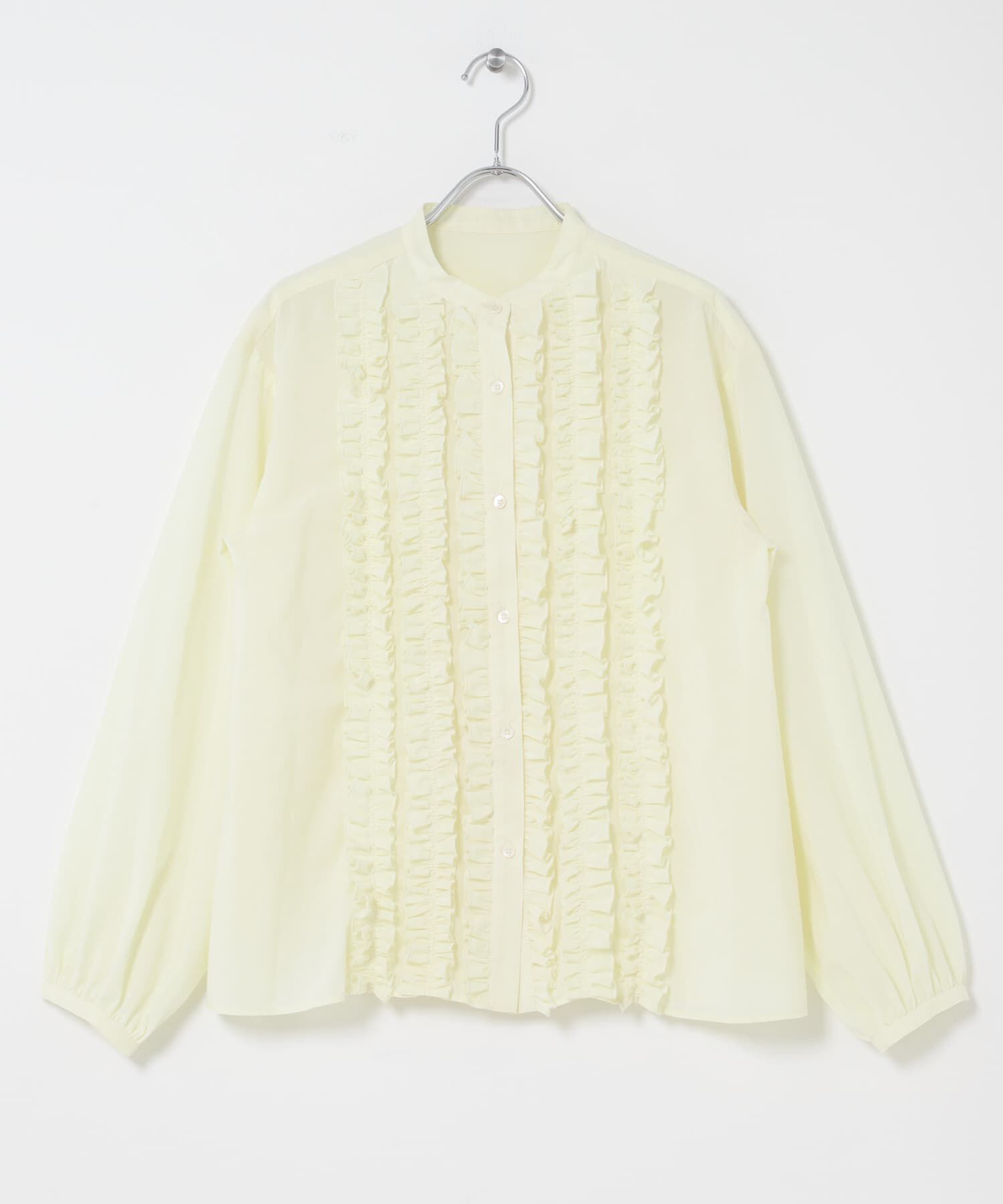 URBAN RESEARCH ROSSO「『WEB限定』フロントフリルデザインブラウス」|シャツ・ブラウス|