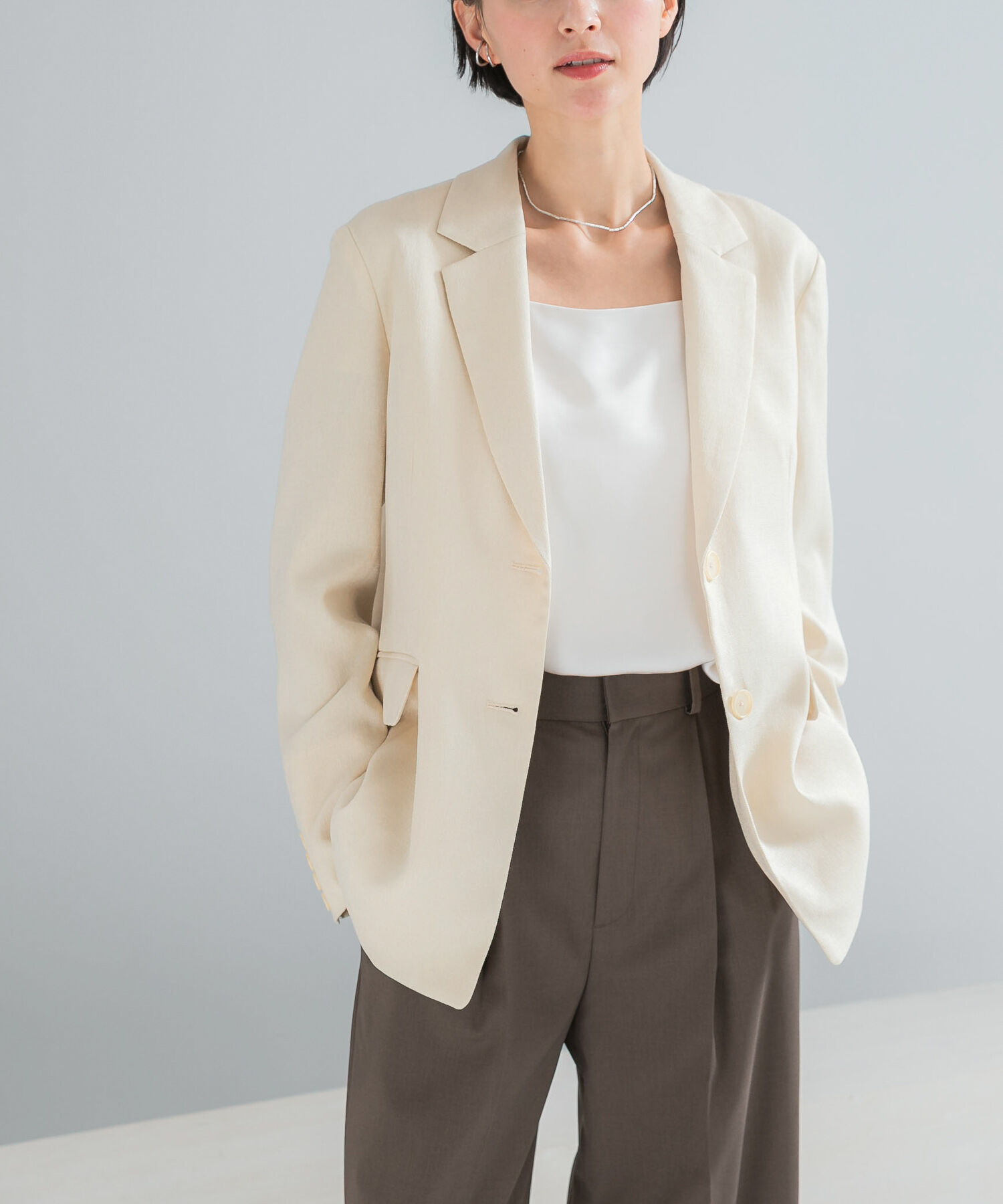 URBAN RESEARCH ROSSO「リネンライクシングルテーラードジャケット」|その他|