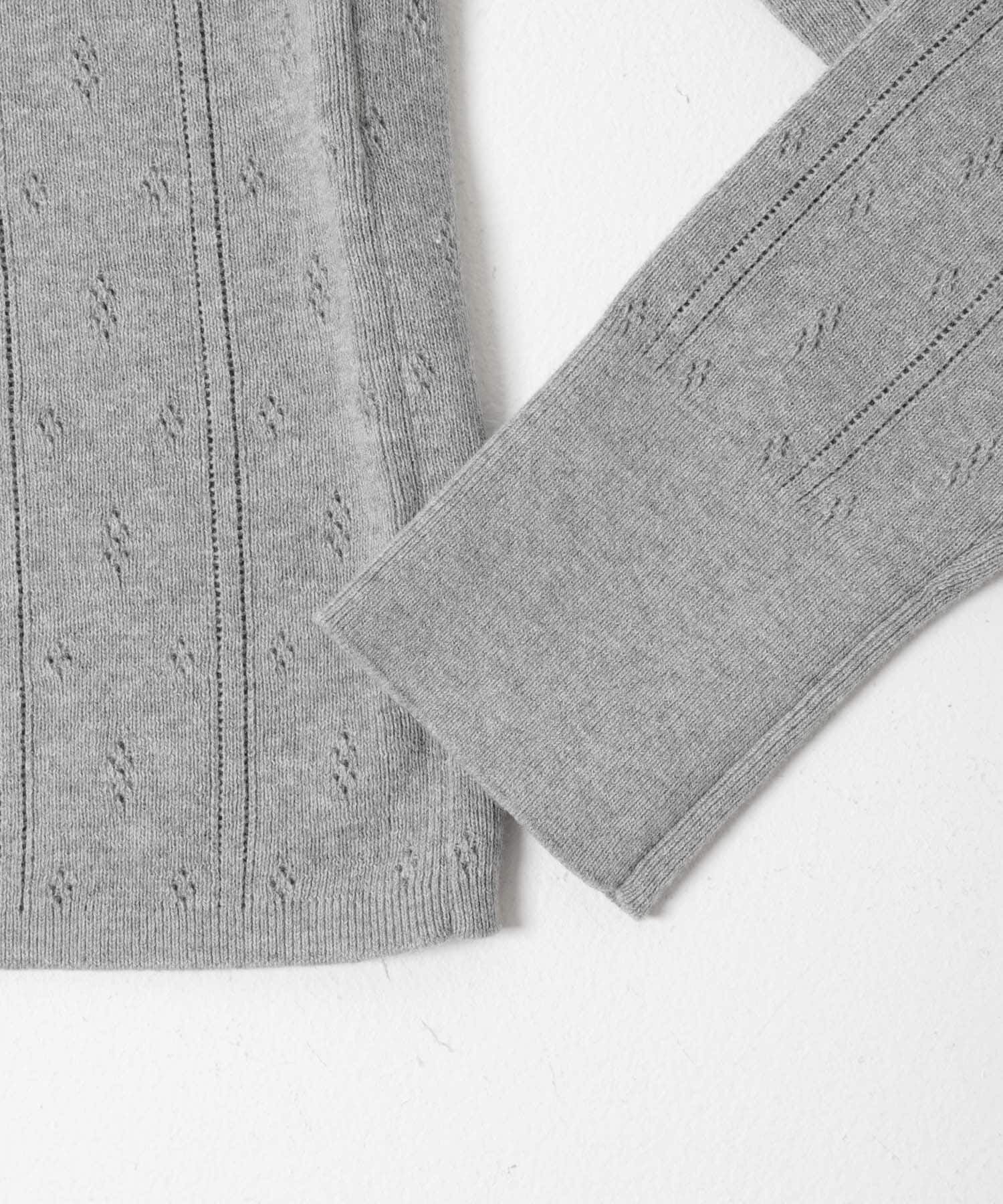 URBAN RESEARCH「パターンメッシュヘンリーネックニット」|ニット・セーター|