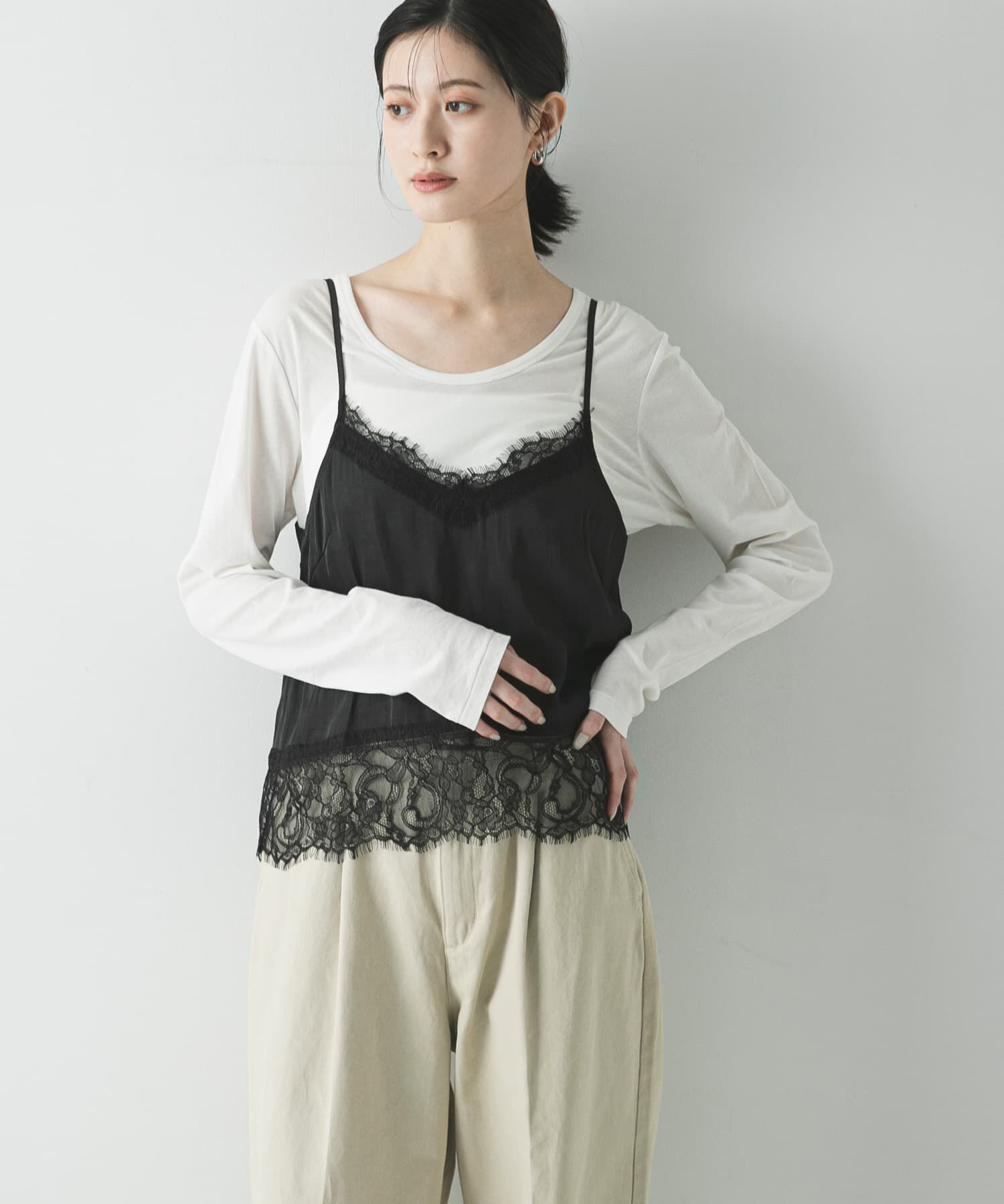 URBAN RESEARCH「レースキャミソール」|キャミソール|