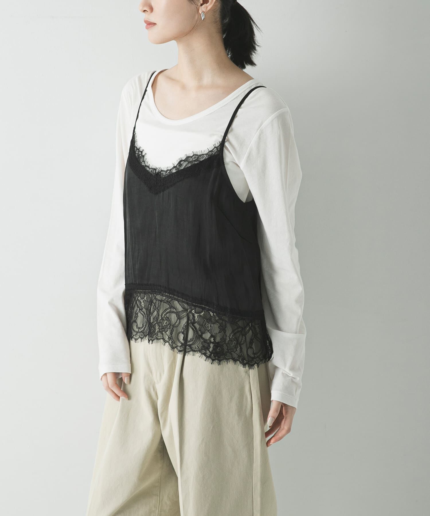 URBAN RESEARCH「レースキャミソール」|キャミソール|
