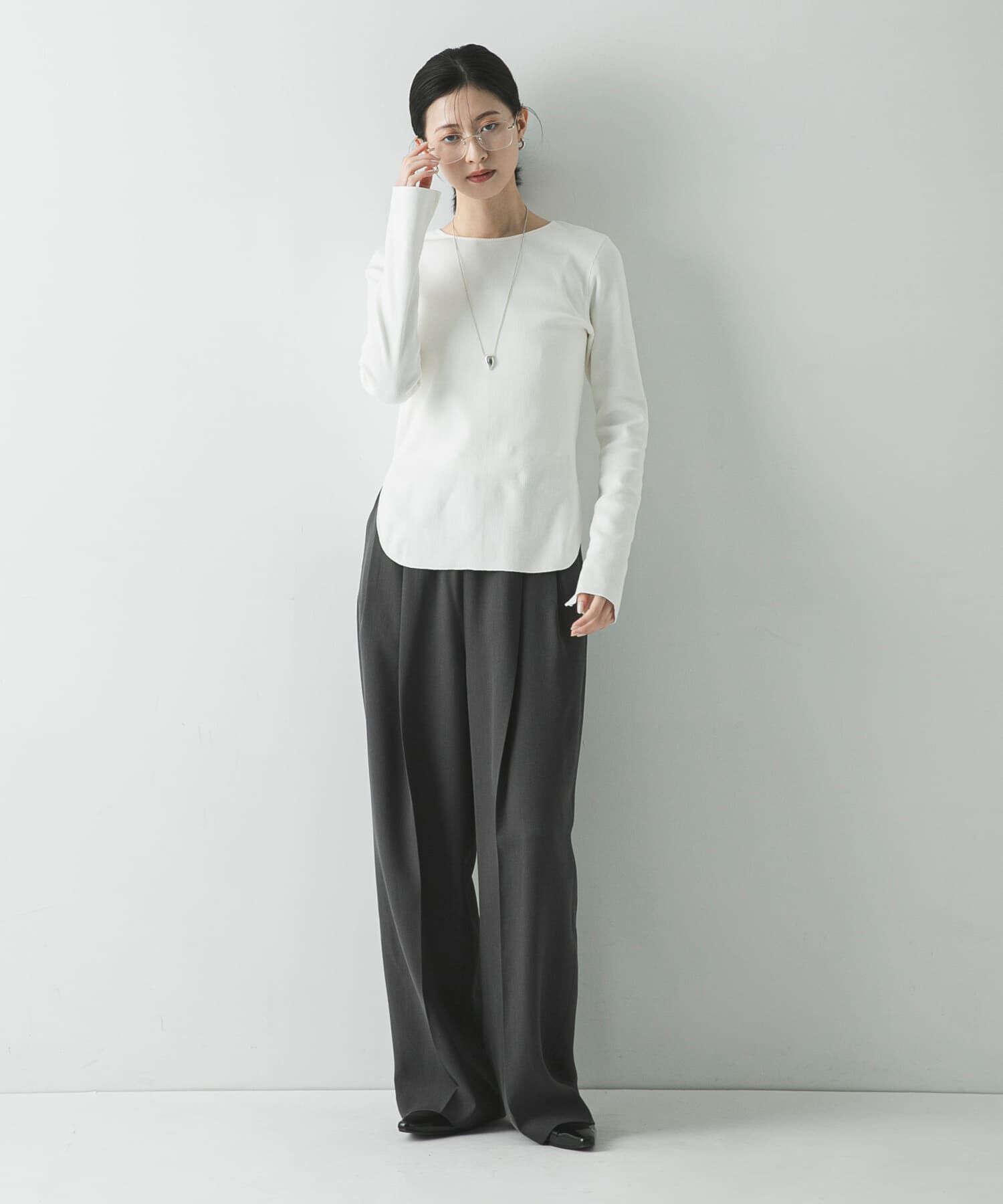 URBAN RESEARCH「ストレッチリブカットソー」|Tシャツ・カットソー|