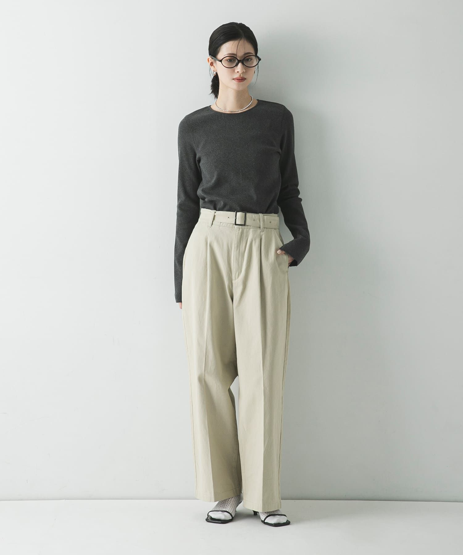 URBAN RESEARCH「ストレッチリブカットソー」|Tシャツ・カットソー|