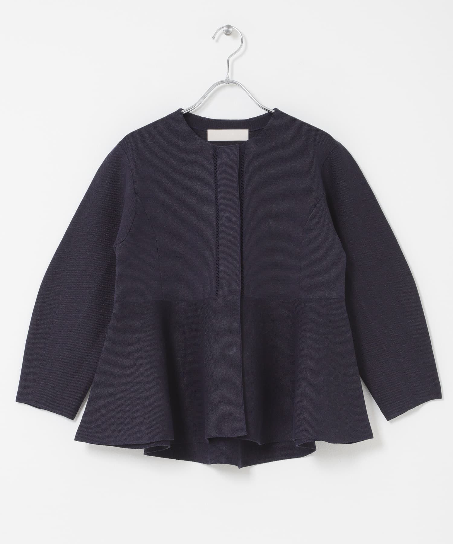 URBAN RESEARCH ROSSO「MARILYN MOON　PAPER KNIT EMBROIDERY JACKET」|ノーカラージャケット|