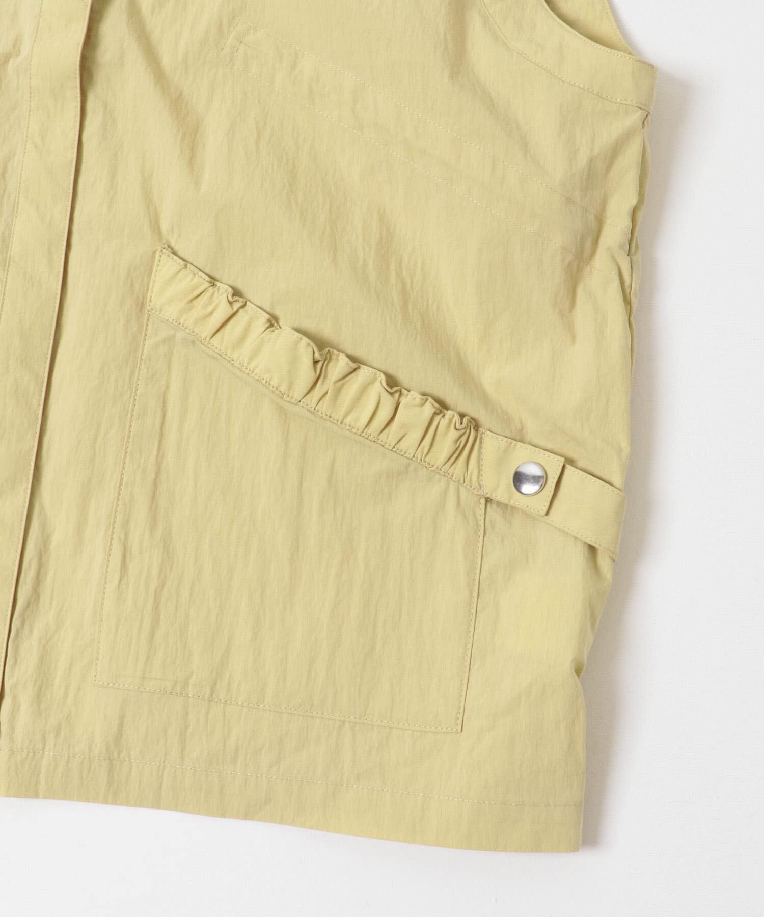  「スタンドカラーベスト」|ノーカラーコート|