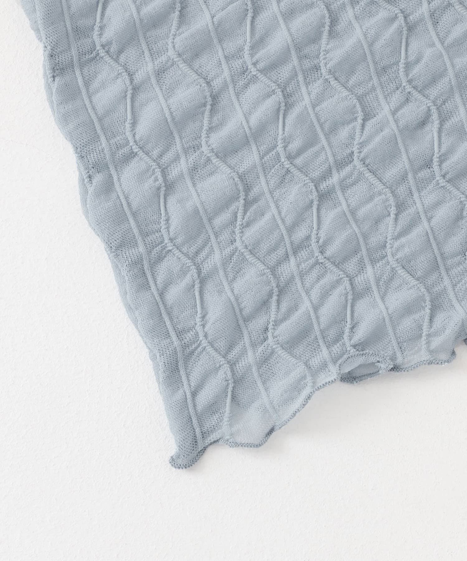 SENSE OF PLACE by URBAN RESEARCH「ウェーブパターンシアートップ(5分袖)」|Tシャツ・カットソー|