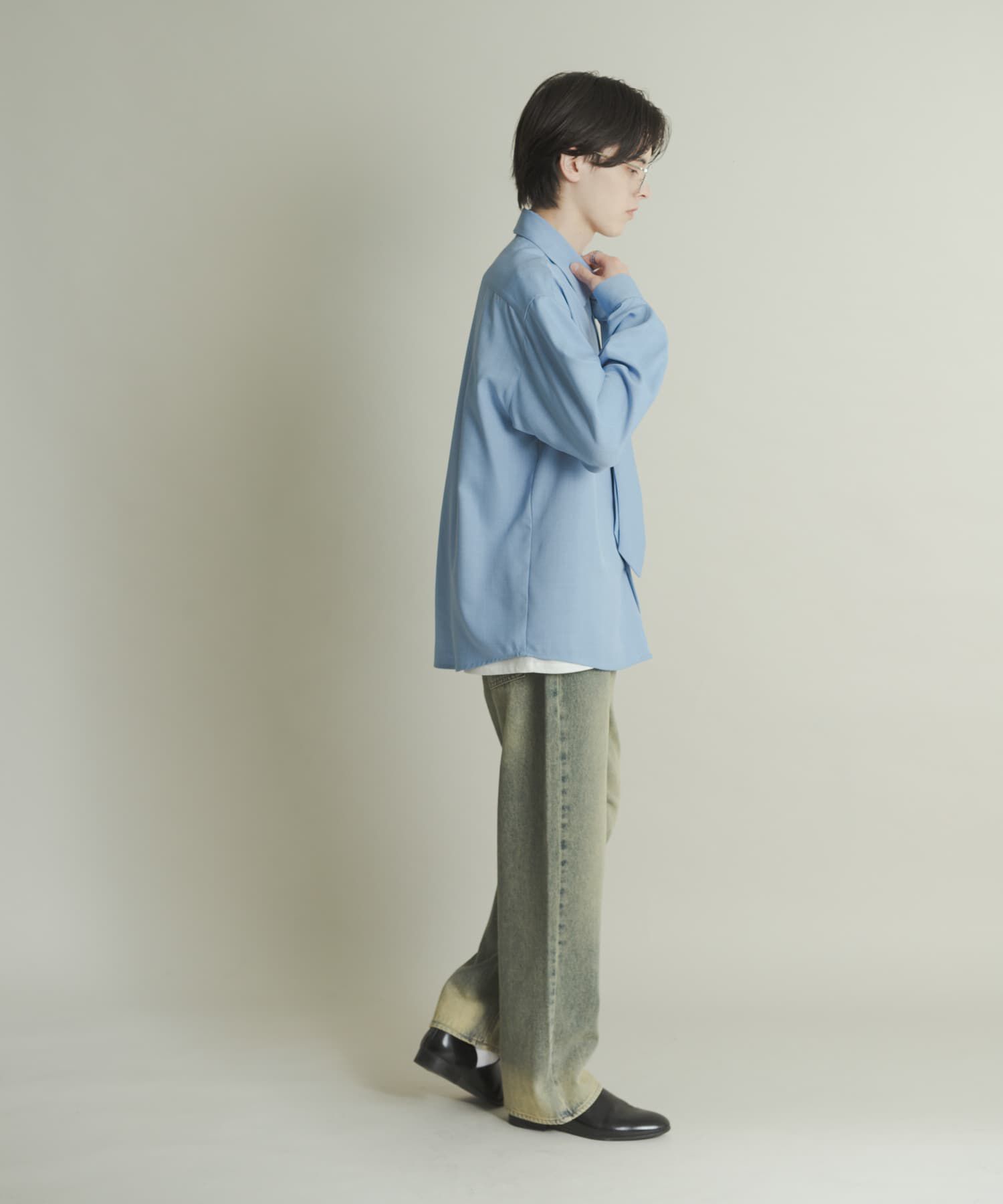 SENSE OF PLACE by URBAN RESEARCH「『WEB限定』ハードウォッシュデニムワイドパンツ」|デニム|