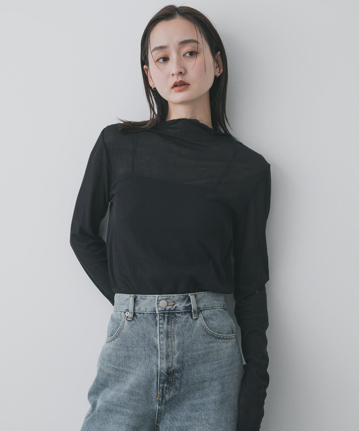 SENSE OF PLACE by URBAN RESEARCH「シアーハイネックカットトップ」|Tシャツ・カットソー|