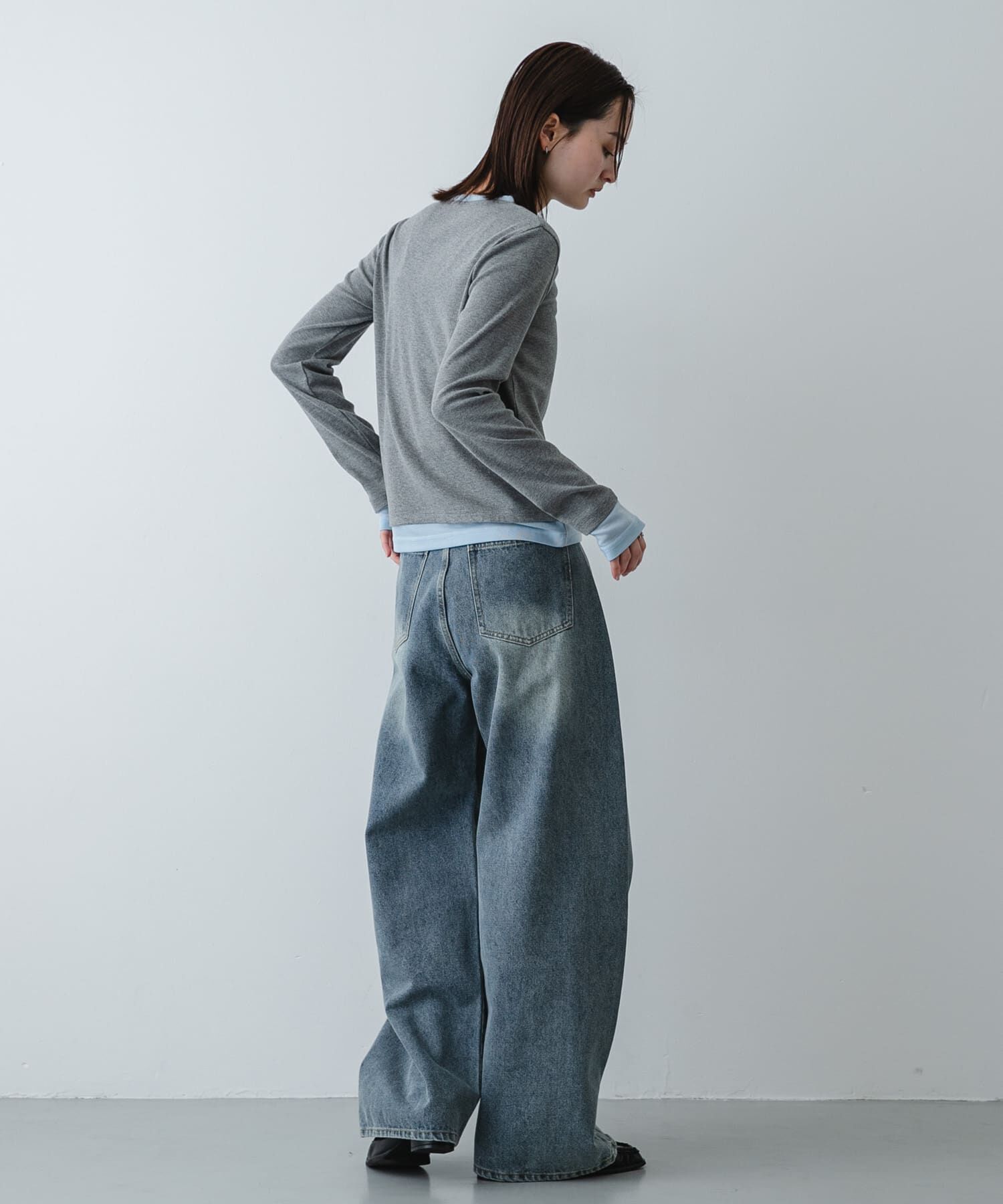 SENSE OF PLACE by URBAN RESEARCH「『洗濯可』ヘンリーネックレイヤードトップ」|Tシャツ・カットソー|