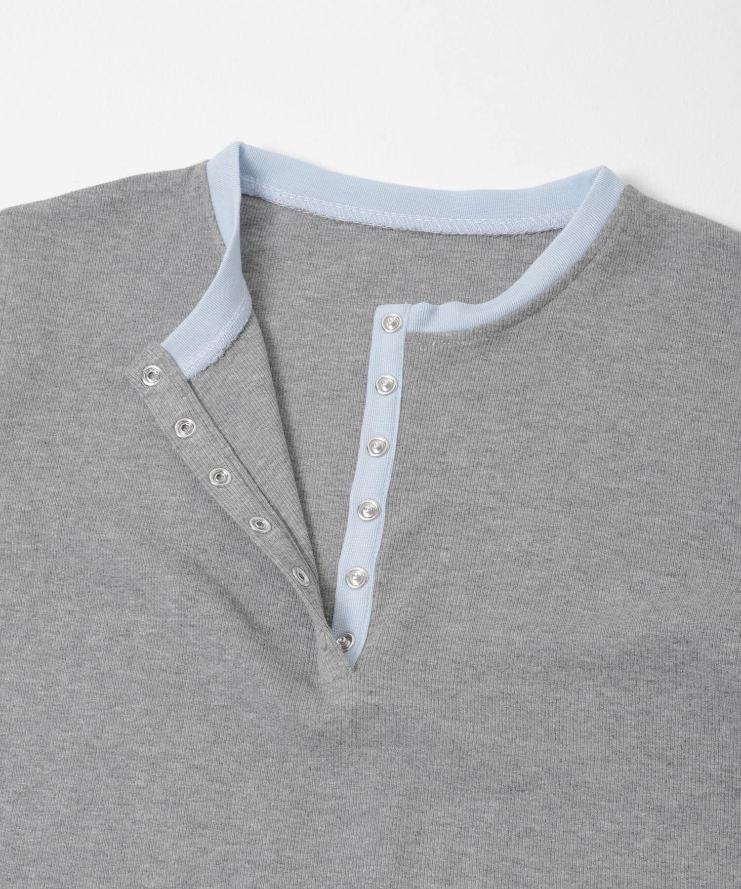 SENSE OF PLACE by URBAN RESEARCH「『洗濯可』ヘンリーネックレイヤードトップ」|Tシャツ・カットソー|