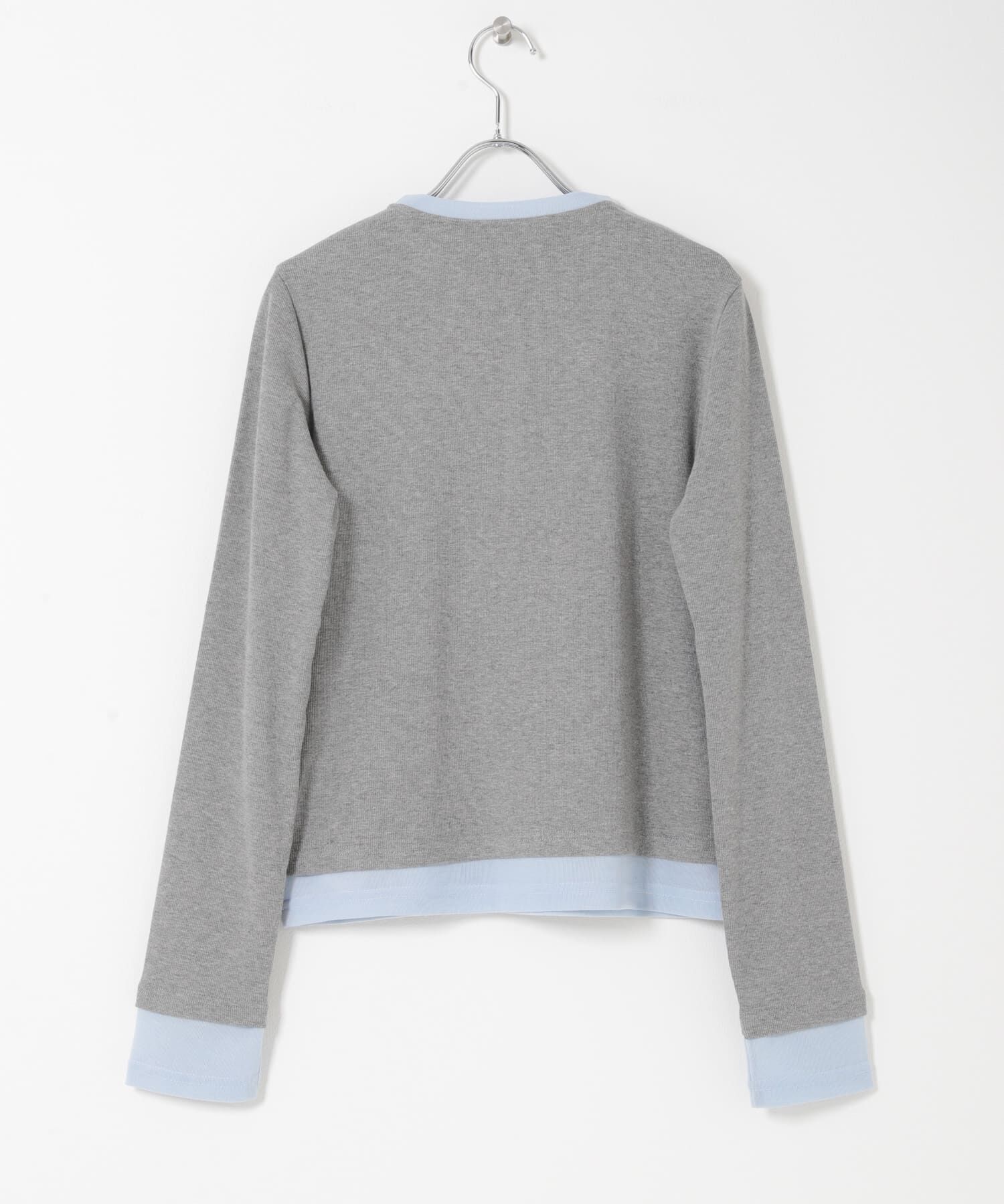 SENSE OF PLACE by URBAN RESEARCH「『洗濯可』ヘンリーネックレイヤードトップ」|Tシャツ・カットソー|