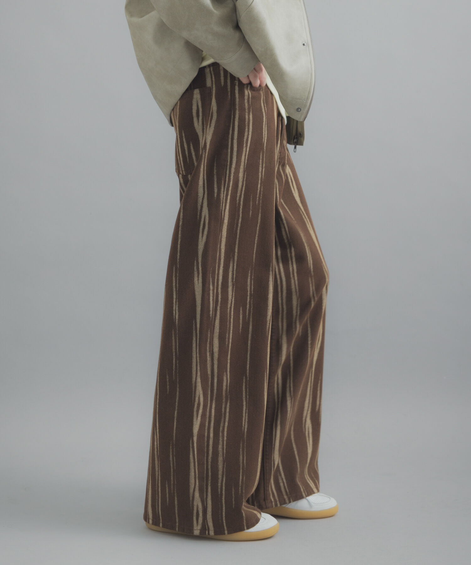 SENSE OF PLACE by URBAN RESEARCH「マーブルプリントワイドデニム」|デニム|