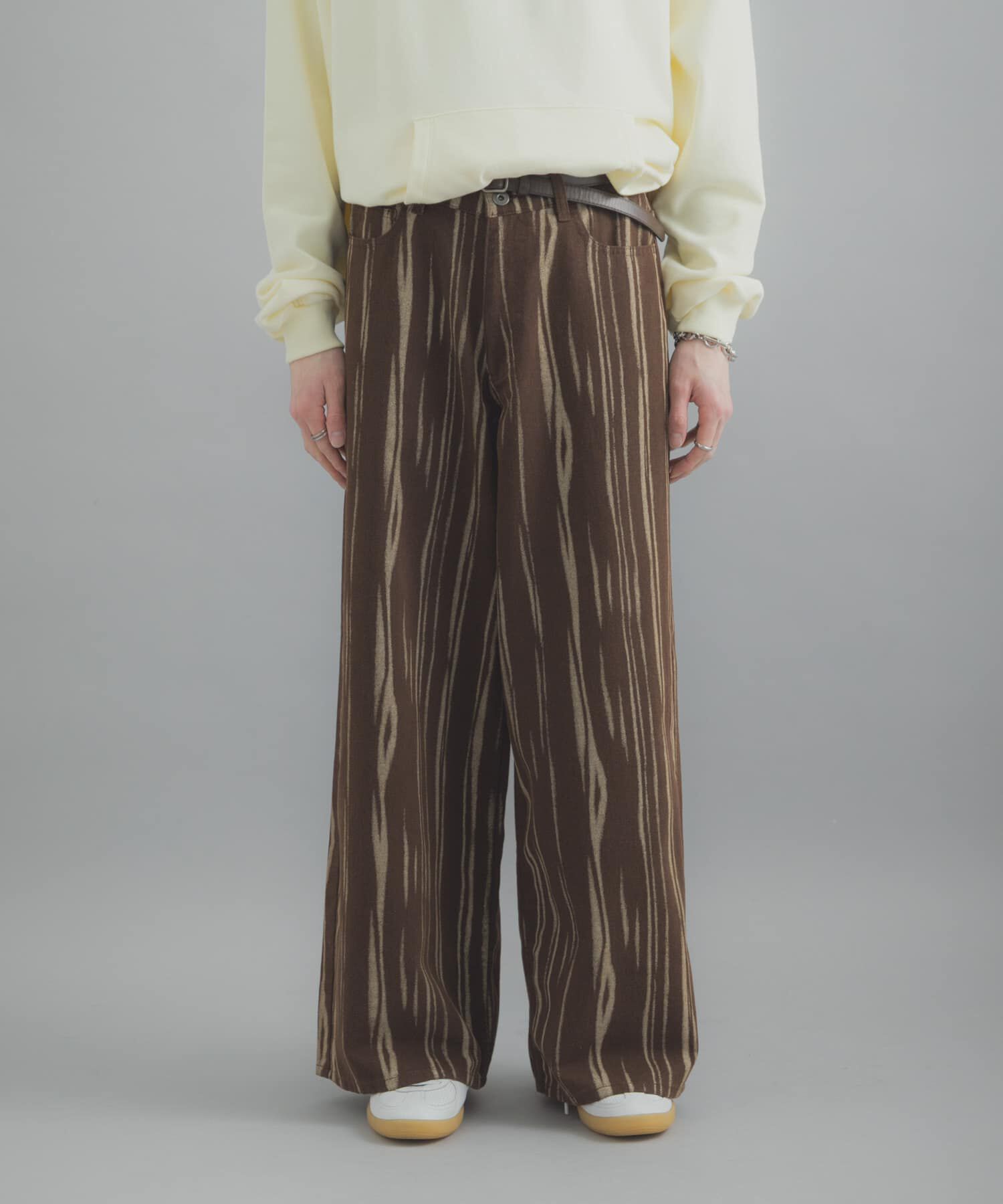 SENSE OF PLACE by URBAN RESEARCH「マーブルプリントワイドデニム」|デニム|