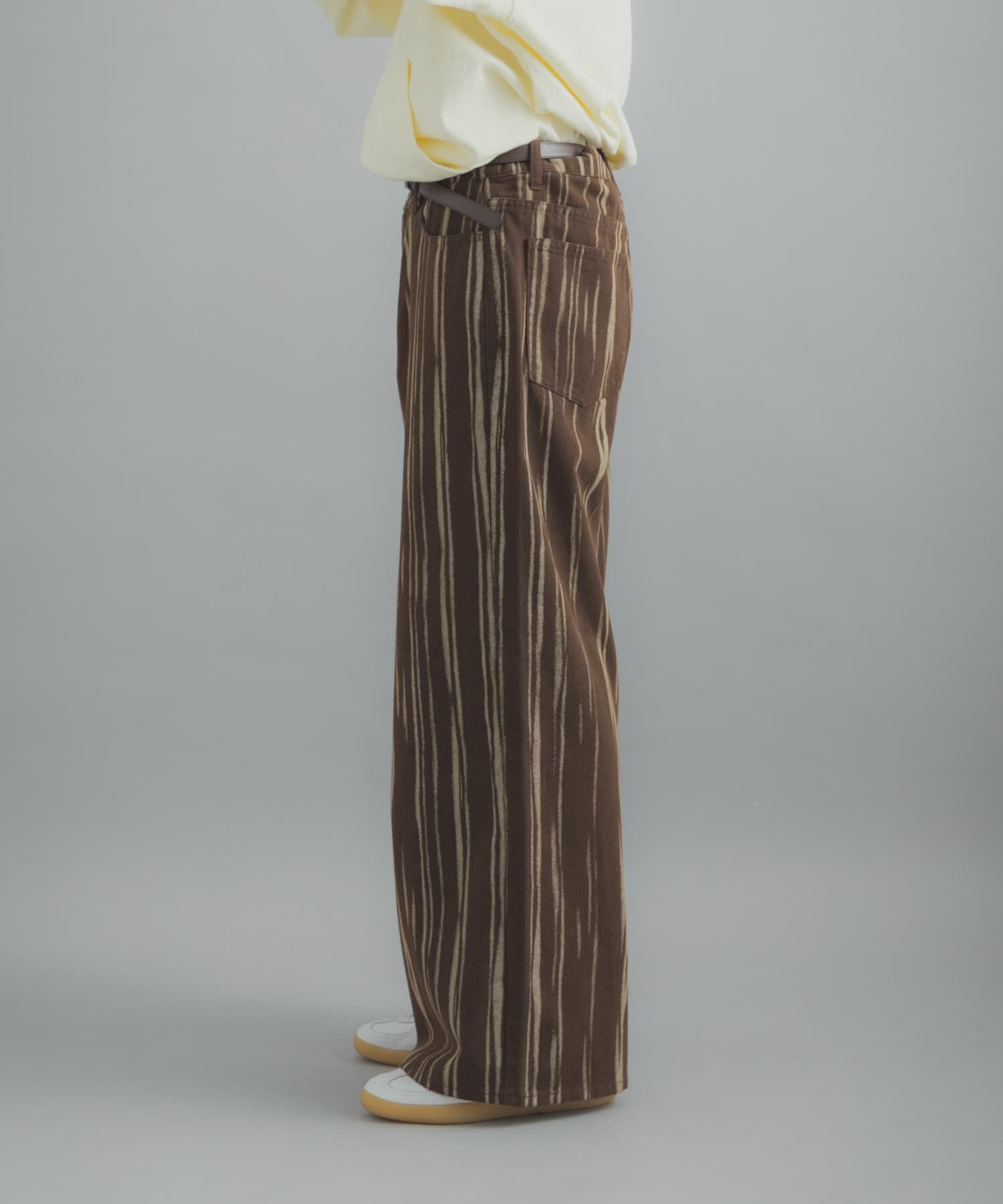 SENSE OF PLACE by URBAN RESEARCH「マーブルプリントワイドデニム」|デニム|