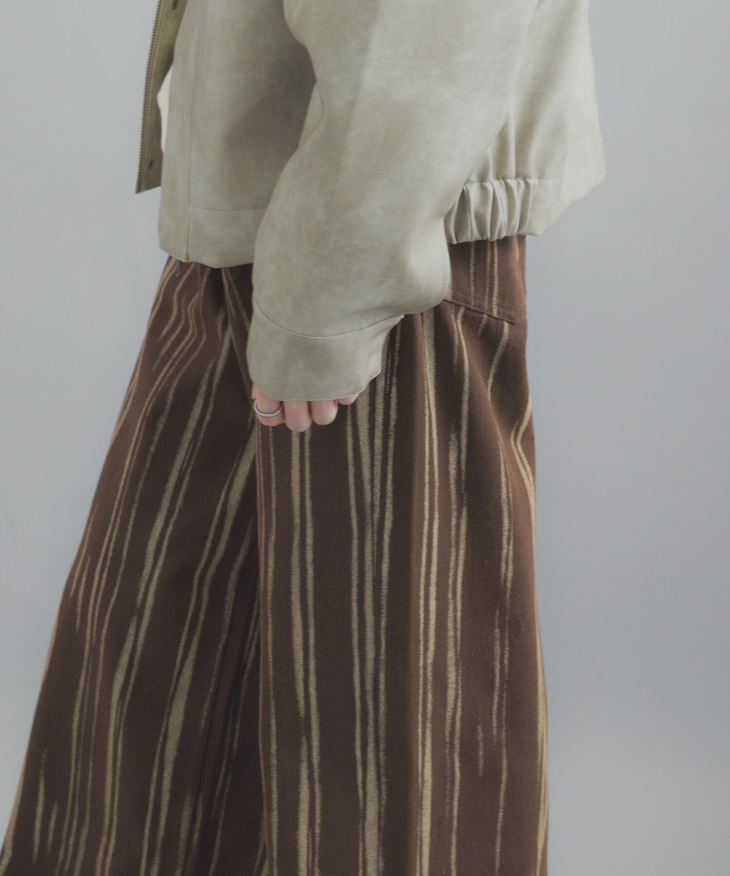 SENSE OF PLACE by URBAN RESEARCH「マーブルプリントワイドデニム」|デニム|