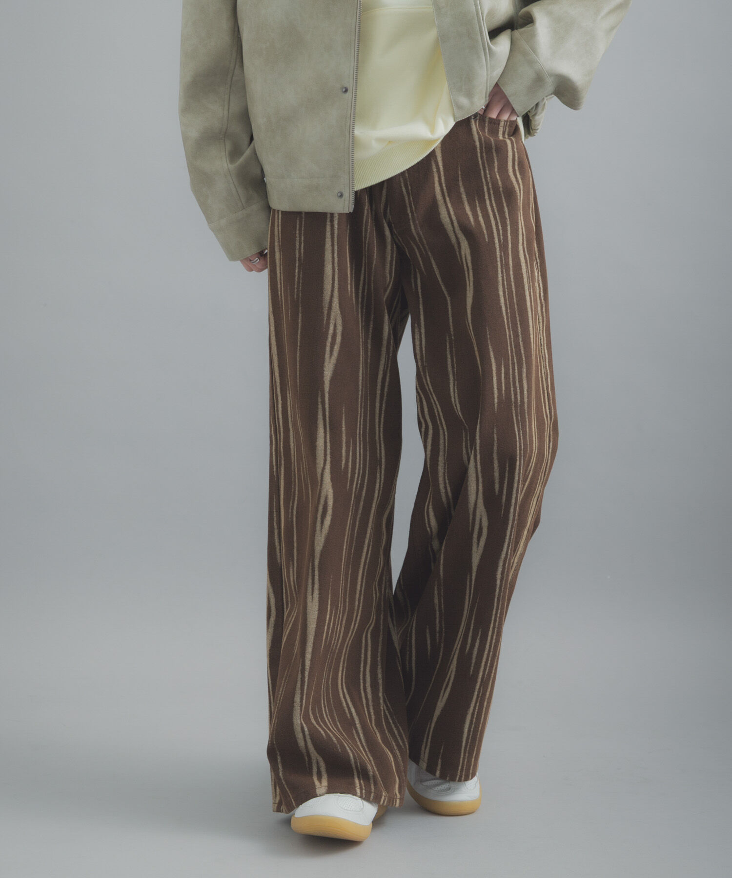 SENSE OF PLACE by URBAN RESEARCH「マーブルプリントワイドデニム」|デニム|