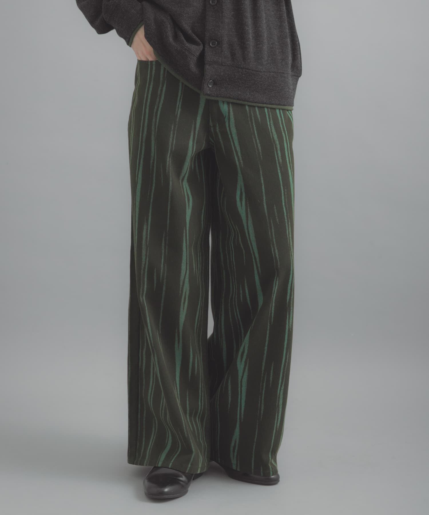 SENSE OF PLACE by URBAN RESEARCH「マーブルプリントワイドデニム」|デニム|