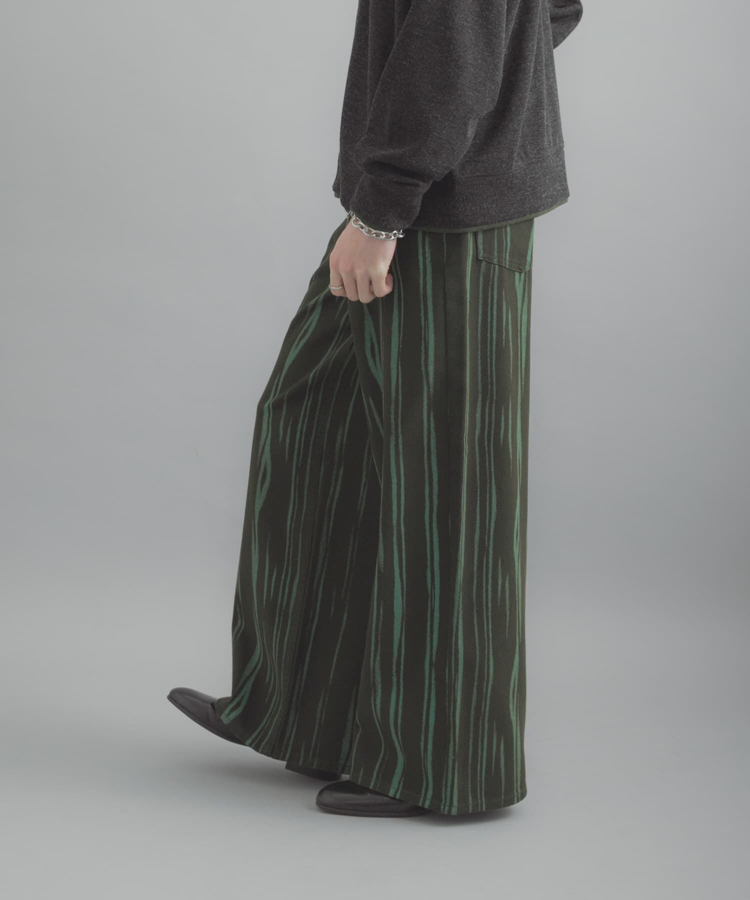 SENSE OF PLACE by URBAN RESEARCH「マーブルプリントワイドデニム」|デニム|