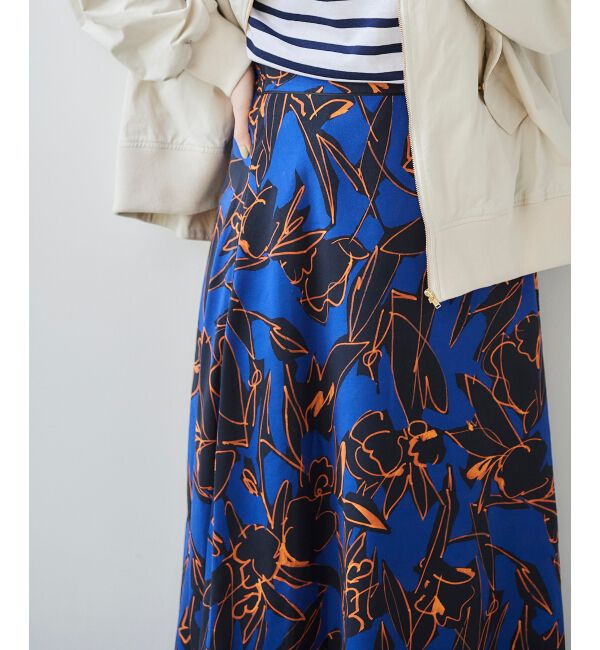 le.coeur blanc「IPEKER プリントフレアスカート」|フレア|