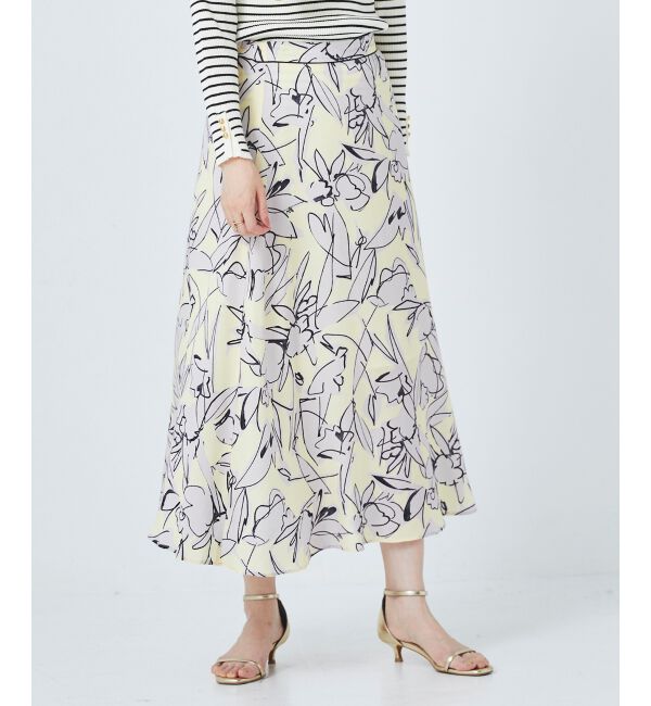 le.coeur blanc「IPEKER プリントフレアスカート」|フレア|