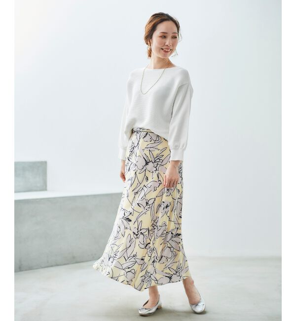 le.coeur blanc「IPEKER プリントフレアスカート」|フレア|