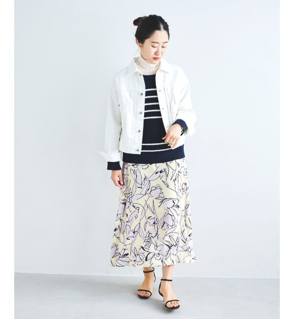 le.coeur blanc「IPEKER プリントフレアスカート」|フレア|