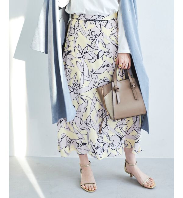 le.coeur blanc「IPEKER プリントフレアスカート」|フレア|