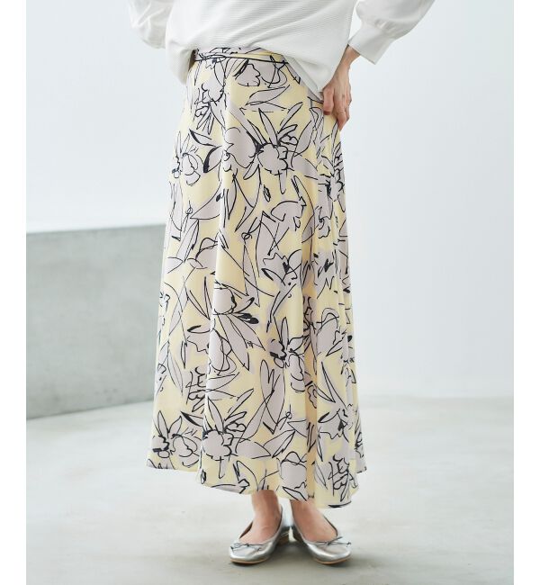le.coeur blanc「IPEKER プリントフレアスカート」|フレア|