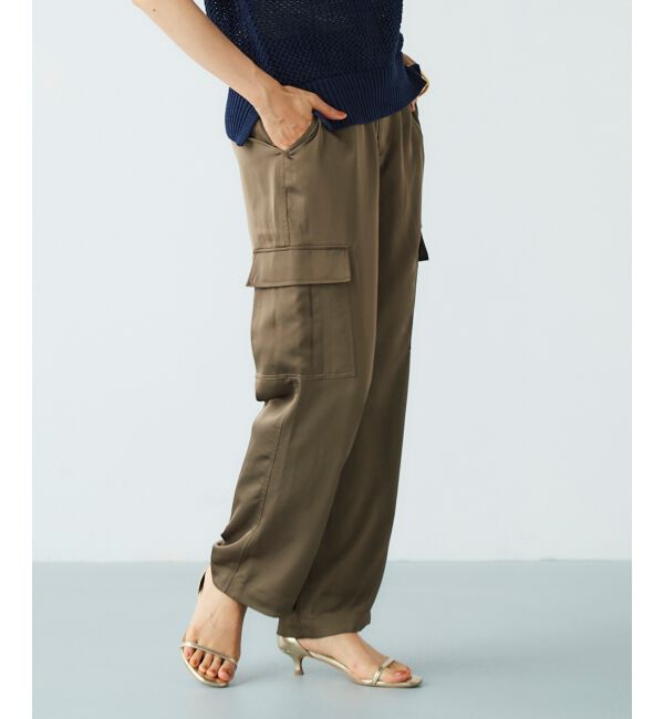  「サテンカーゴパンツ」|カーゴ|
