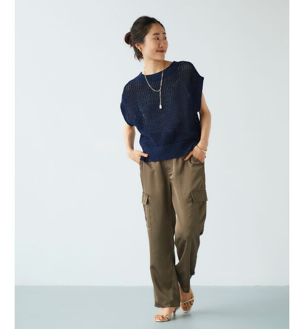  「サテンカーゴパンツ」|カーゴ|