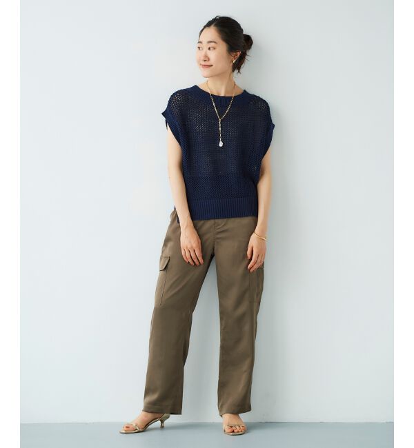  「サテンカーゴパンツ」|カーゴ|