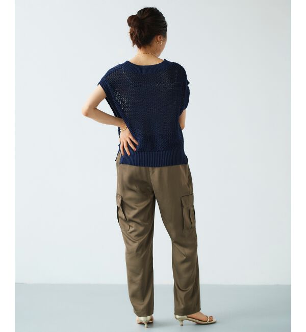  「サテンカーゴパンツ」|カーゴ|