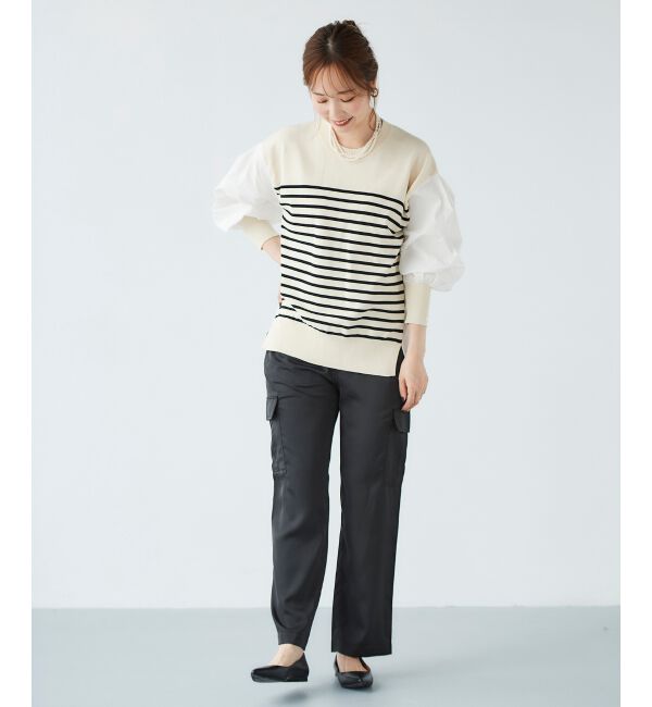  「サテンカーゴパンツ」|カーゴ|