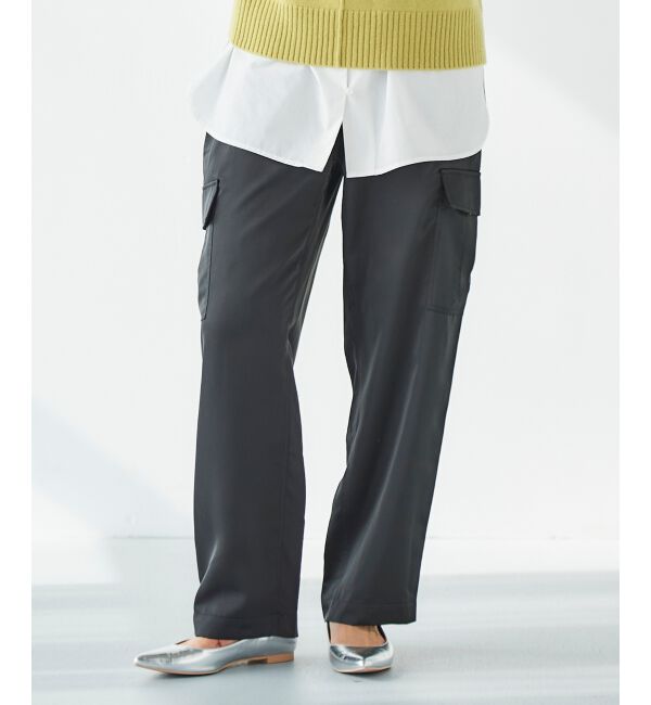  「サテンカーゴパンツ」|カーゴ|