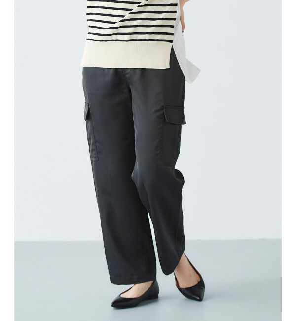  「サテンカーゴパンツ」|カーゴ|