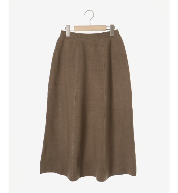 le.coeur blanc「スムースフレアニットスカート」|フレア|