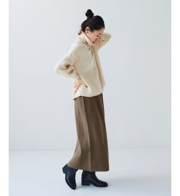 le.coeur blanc「スムースフレアニットスカート」|フレア|