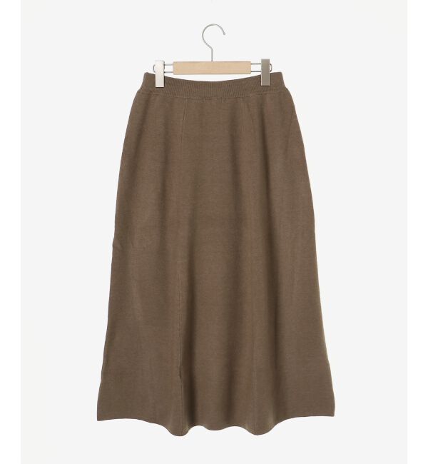 le.coeur blanc「スムースフレアニットスカート」|フレア|
