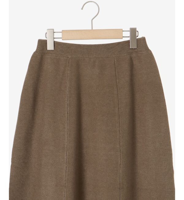 le.coeur blanc「スムースフレアニットスカート」|フレア|