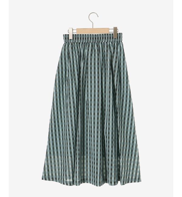 le.coeur blanc「ギンガムチェックギャザースカート」|スカート|