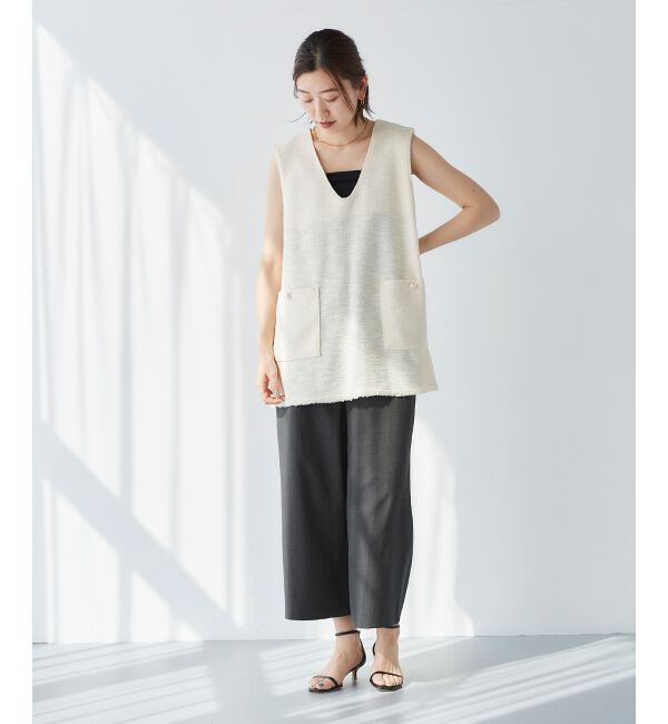 le.coeur blanc「《セットアップ対応》タンブラーブッチャータックワイドパンツ」|その他|