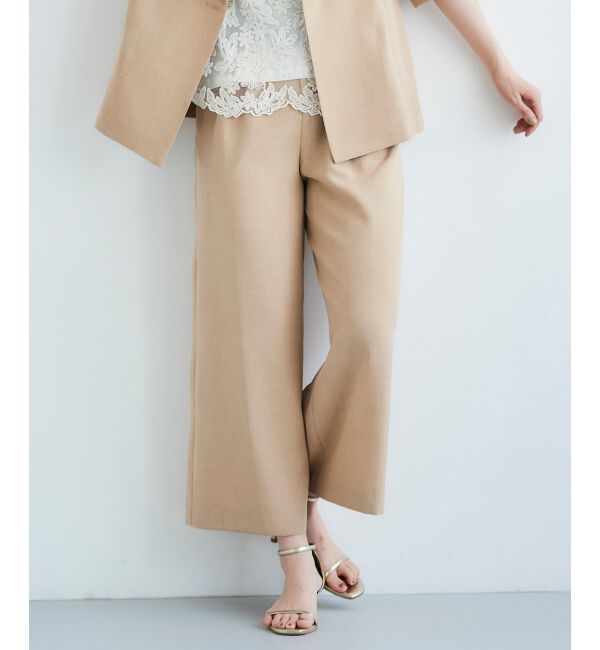 le.coeur blanc「《セットアップ対応》タンブラーブッチャータックワイドパンツ」|その他|