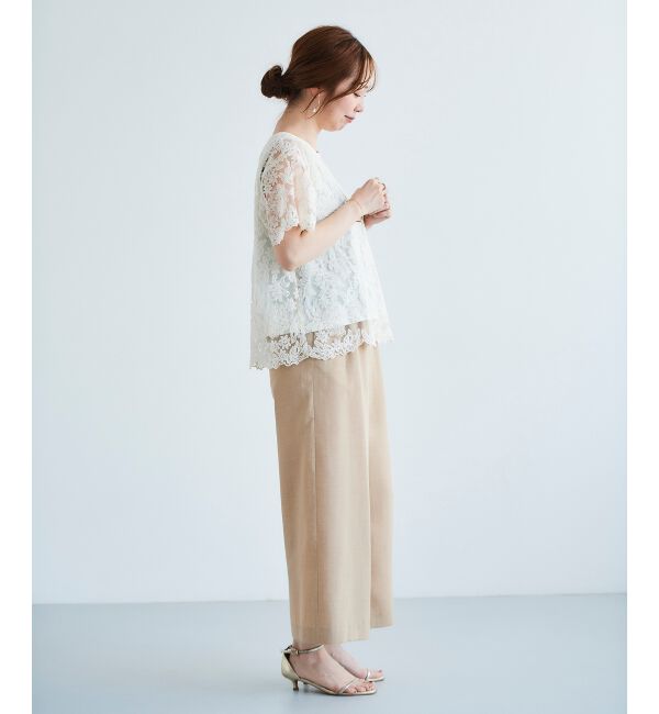 le.coeur blanc「《セットアップ対応》タンブラーブッチャータックワイドパンツ」|その他|