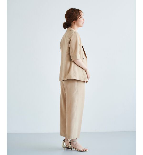 le.coeur blanc「《セットアップ対応》タンブラーブッチャータックワイドパンツ」|その他|