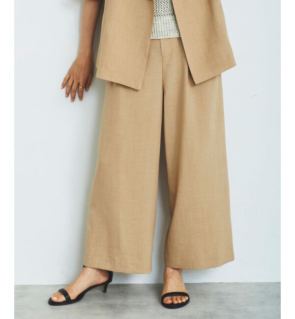 le.coeur blanc「《セットアップ対応》タンブラーブッチャータックワイドパンツ」|その他|