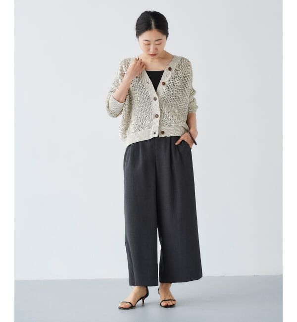 le.coeur blanc「《セットアップ対応》タンブラーブッチャータックワイドパンツ」|その他|