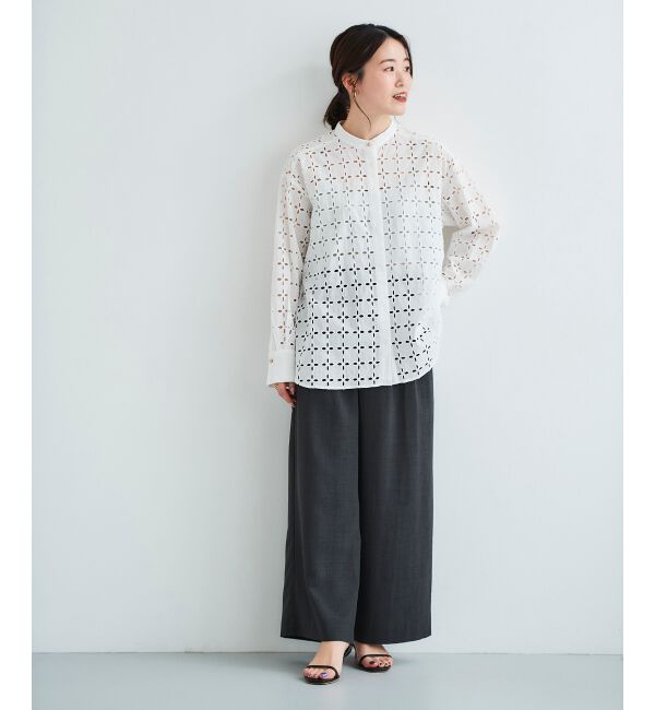 le.coeur blanc「《セットアップ対応》タンブラーブッチャータックワイドパンツ」|その他|